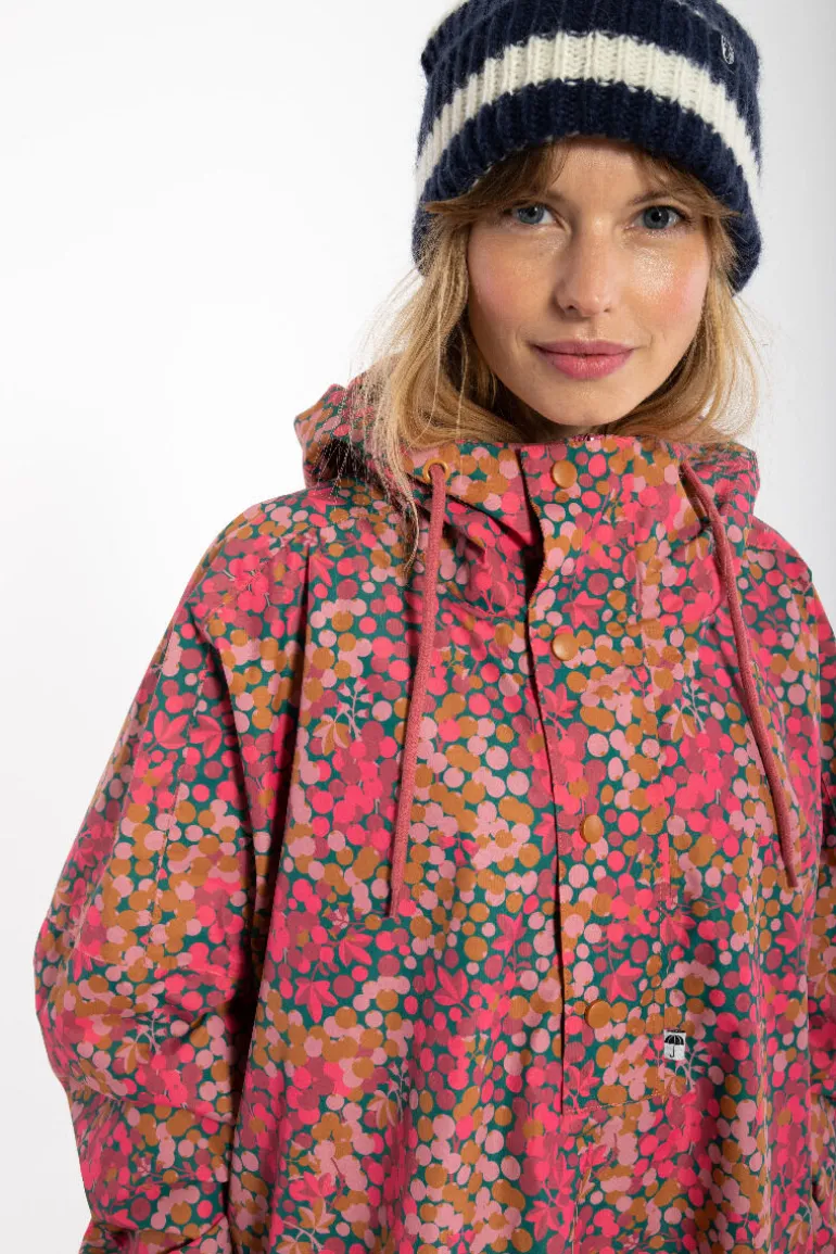 Danefæ Danedream Drops Rain Poncho Berrygood Pink | Dame Regnfrakker