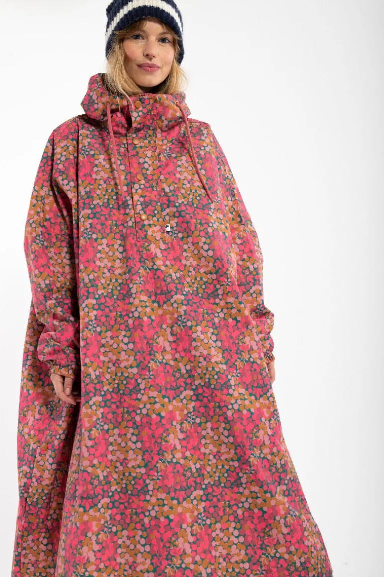 Danefæ Danedream Drops Rain Poncho Berrygood Pink | Dame Regnfrakker