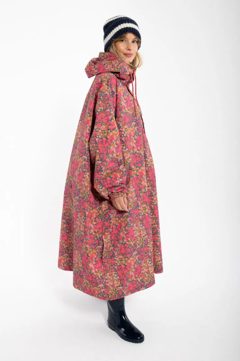 Danefæ Danedream Drops Rain Poncho Berrygood Pink | Dame Regnfrakker