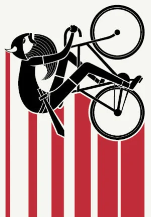 Danefæ DANEFAE Postkort Red/White BIKINGVIKING | Kort Og Notesbøger | Bøger Og Kort