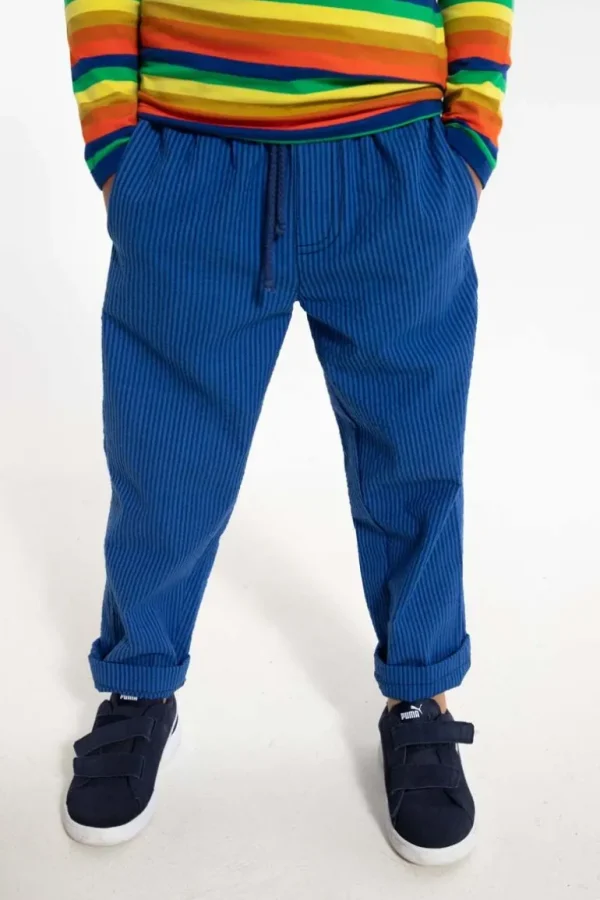 Danefæ Danefrede Searsucker Pants Deep Marine/Klein Blue | Børn Bukser