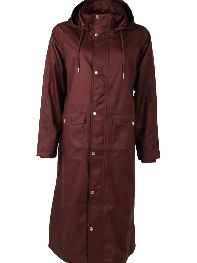Danefæ Danegarden Raincoat Dark Bordeaux | Dame Regnfrakker