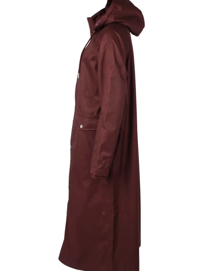 Danefæ Danegarden Raincoat Dark Bordeaux | Dame Regnfrakker