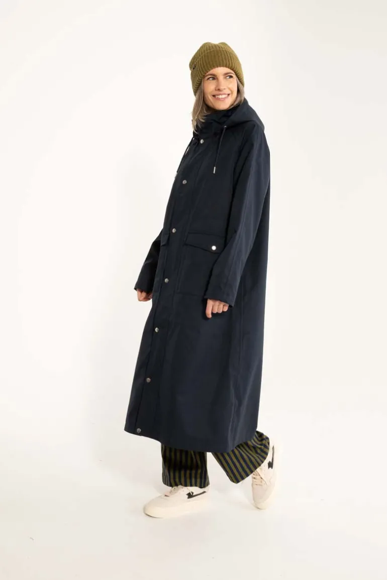 Danefæ Danegarden Raincoat Dark Navy | Dame Regnfrakker