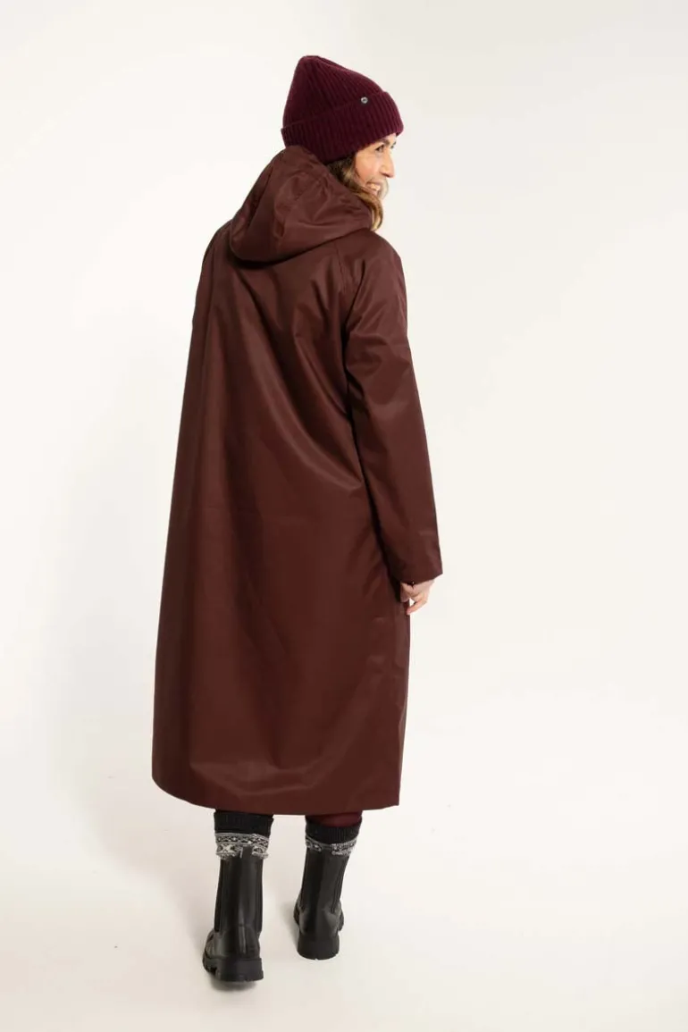 Danefæ Danegarden Raincoat Dark Bordeaux | Dame Regnfrakker