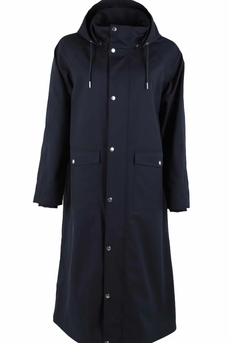 Danefæ Danegarden Raincoat Dark Navy | Dame Regnfrakker