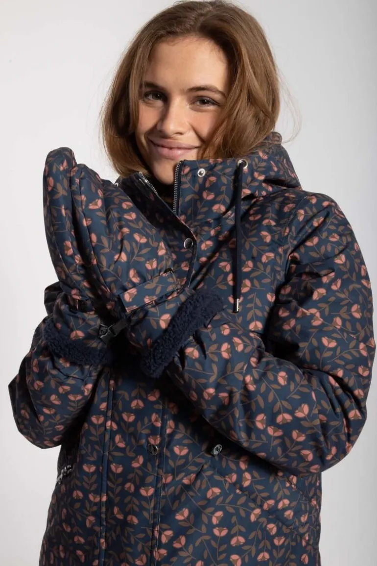 Danefæ Danehandy Mittens Navy FLEURIE | Dame Vanter