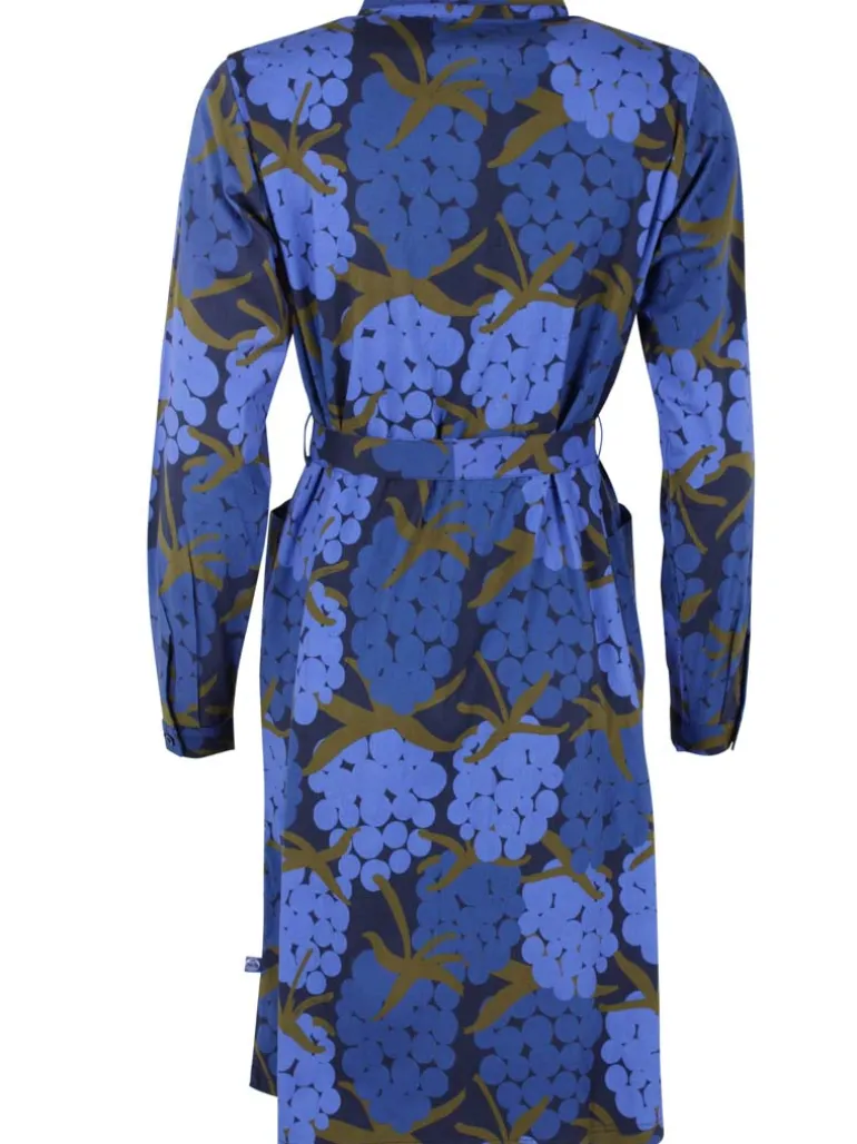 Danefæ Daneheritage Poplin Dress Deep Blue MAXIBERRY | Dame Kjoler