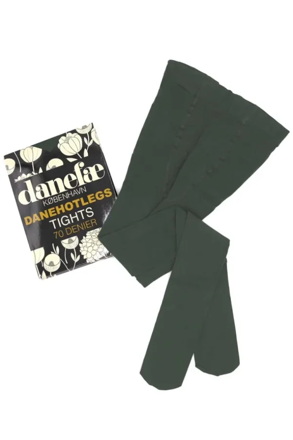 Danefæ Danehot Legs Tights 70den Dark Khaki | Dame Strømpebukser