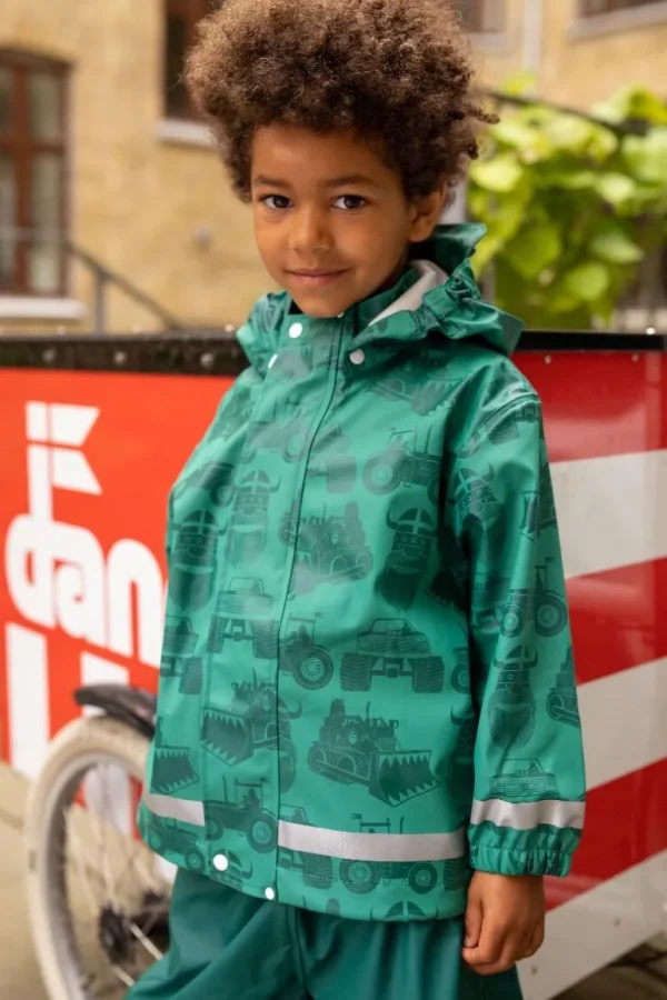 Danefæ Danekarl Rain Set Teal/Dk Teal | Børn Regntøj | Regntøj