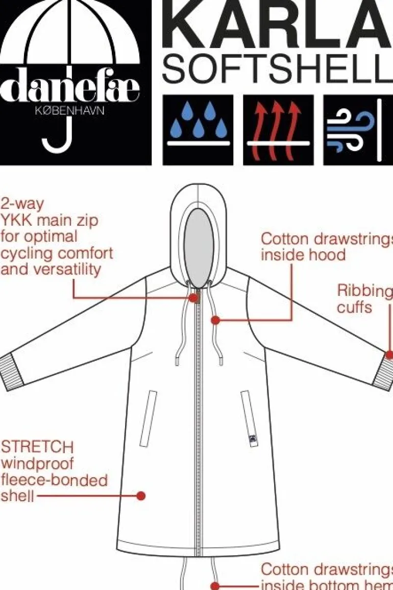 Danefæ Danekarla Softshell Warm Khaki | Dame Softshell Frakker