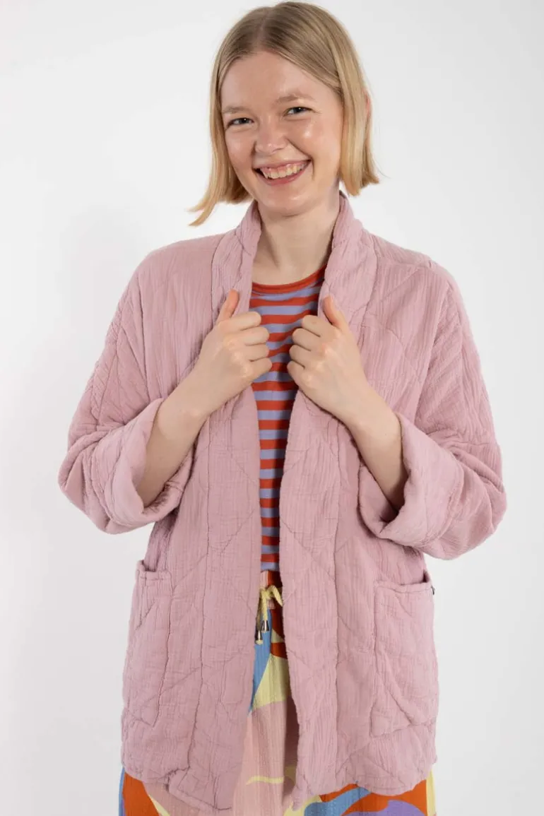 Danefæ Danekatrin Quilt Jacket Cold Rose | Dame Cardigan