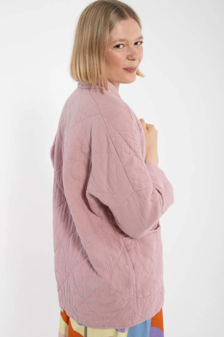 Danefæ Danekatrin Quilt Jacket Cold Rose | Dame Cardigan