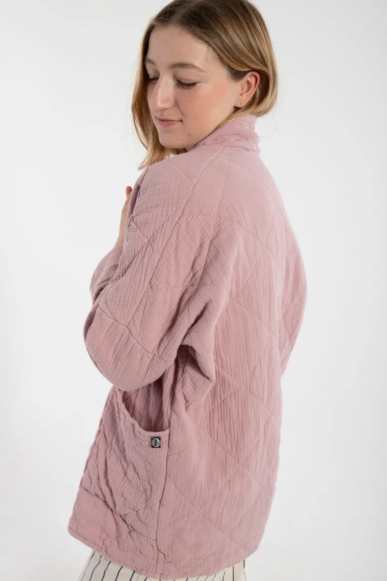 Danefæ Danekatrin Quilt Jacket Cold Rose | Dame Cardigan