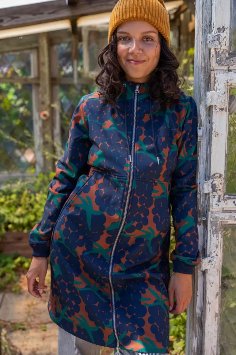 Danefæ Daneline Softshell Rust BIG BERRIES | Dame Softshell Frakker