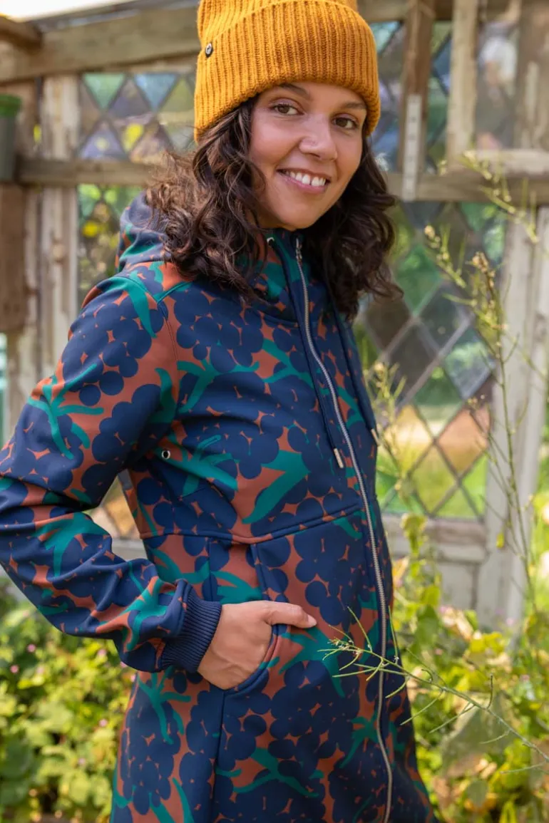 Danefæ Daneline Softshell Rust BIG BERRIES | Dame Softshell Frakker