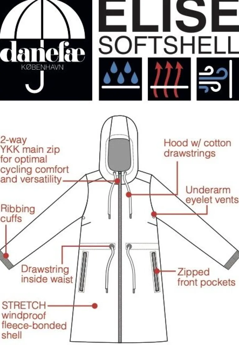 Danefæ Danelise Softshell | Dame Softshell Frakker