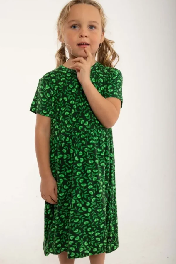 Danefæ Danelollipop Dress SS Green FLEURIE | Børn Kjoler