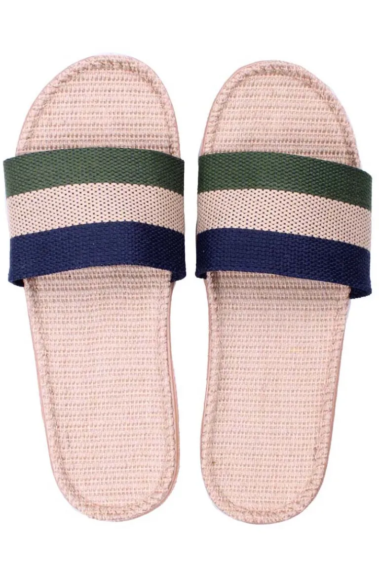 Danefæ Danelulu Slippers Army/Beige/Dk Navy | Dame Hjemmesko | Sandaler