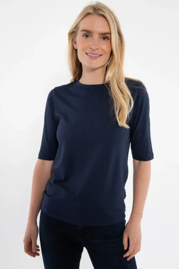 Danefæ Danemanna Modal Tee Dk Navy | Dame T-shirts