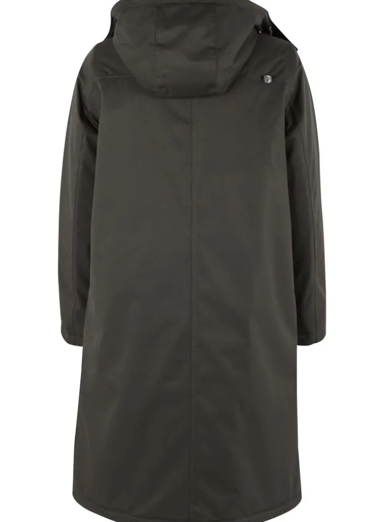 Danefæ Danemargrethe Winter Coat Dark Army | Dame Vinterfrakker