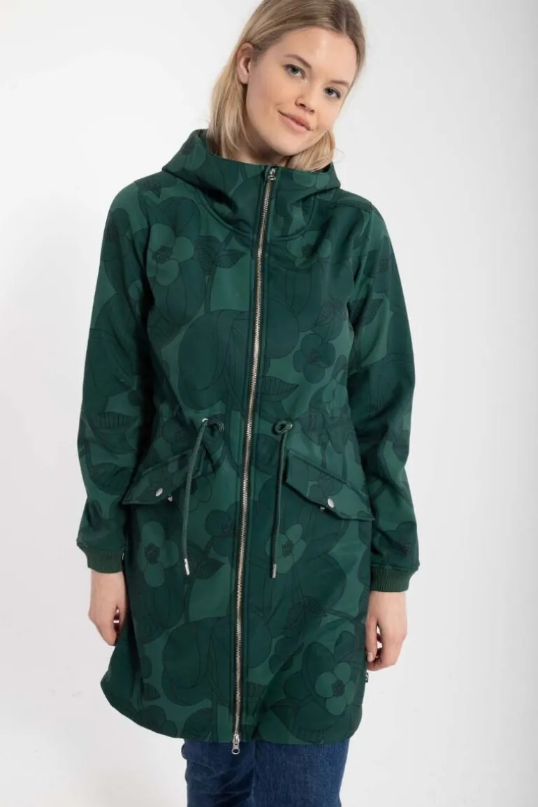 Danefæ Danemarianne Softshell Deep Forest BLOOM BOOM | Dame Softshell Frakker