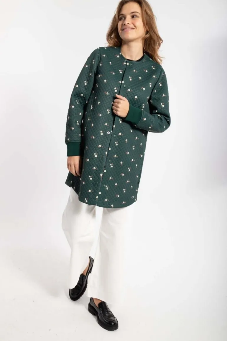 Danefæ Danemaude Thermo Coat Deep Forest MINIFLOWER | Dame Termotøj