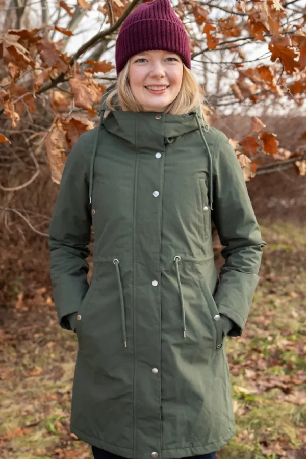 Danefæ Danenora Winter Parka Dark Army | Dame Vinterfrakker
