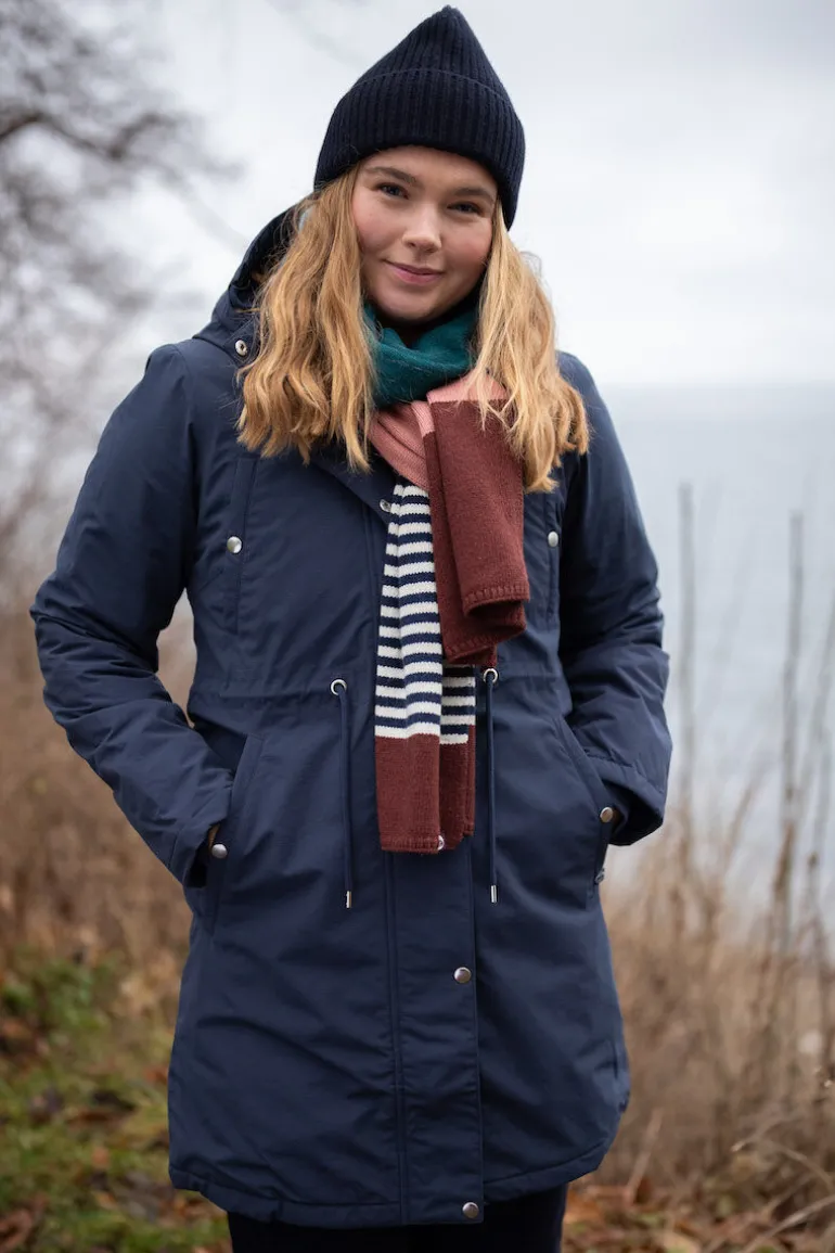 Danefæ Danenora Winter Parka Dk Navy | Dame Vinterfrakker