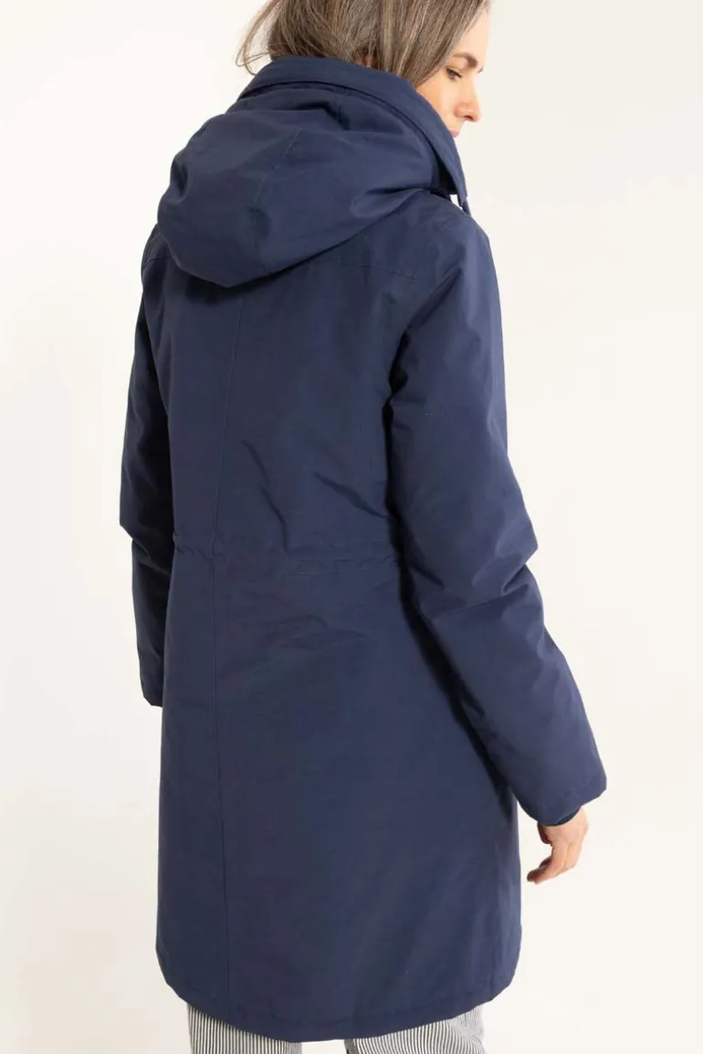 Danefæ Danenora Winter Parka Grey Marine | Dame Vinterfrakker