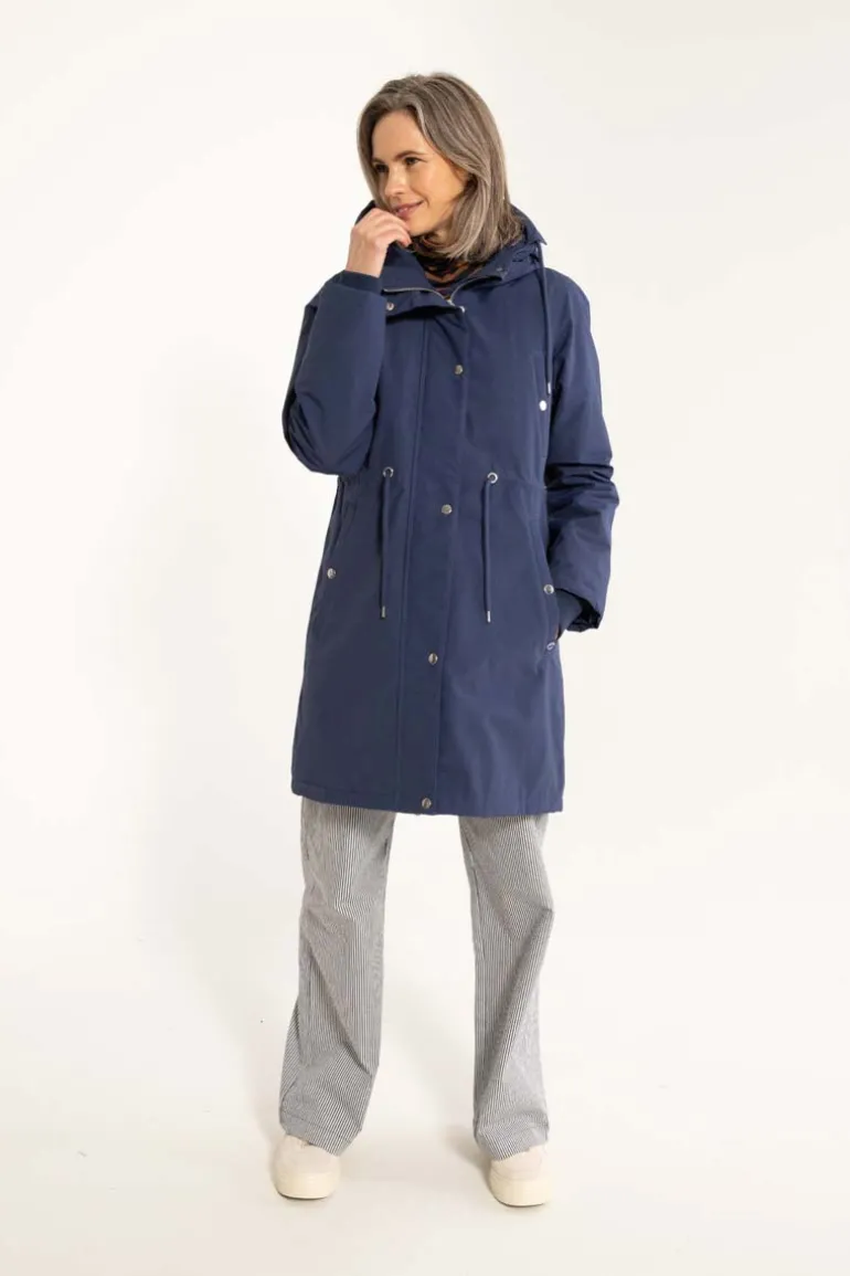 Danefæ Danenora Winter Parka Grey Marine | Dame Vinterfrakker