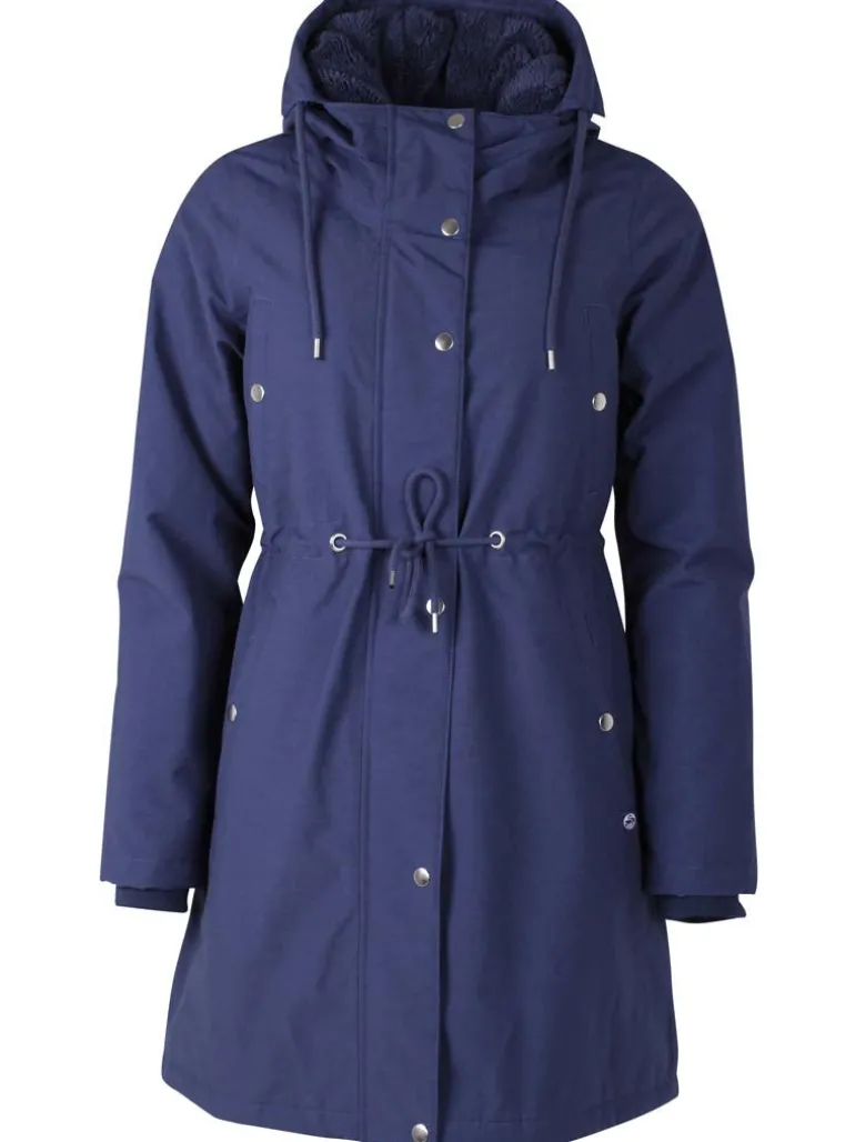 Danefæ Danenora Winter Parka Grey Marine | Dame Vinterfrakker