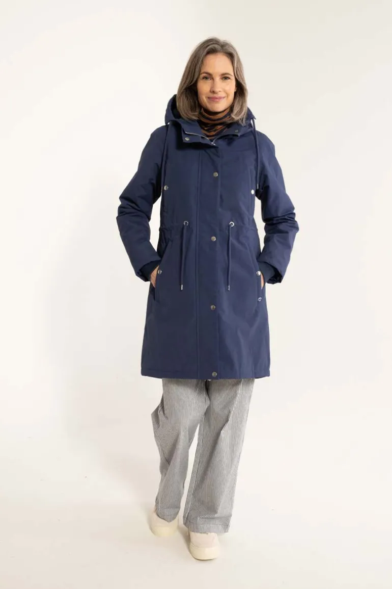Danefæ Danenora Winter Parka Grey Marine | Dame Vinterfrakker