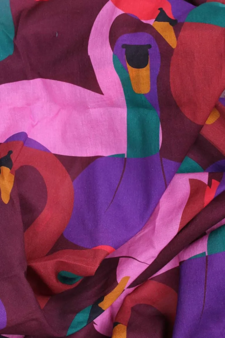 Danefæ Danenordby Scarf Dark Bordeaux SWANOSCOPE | Dame Tørklæder