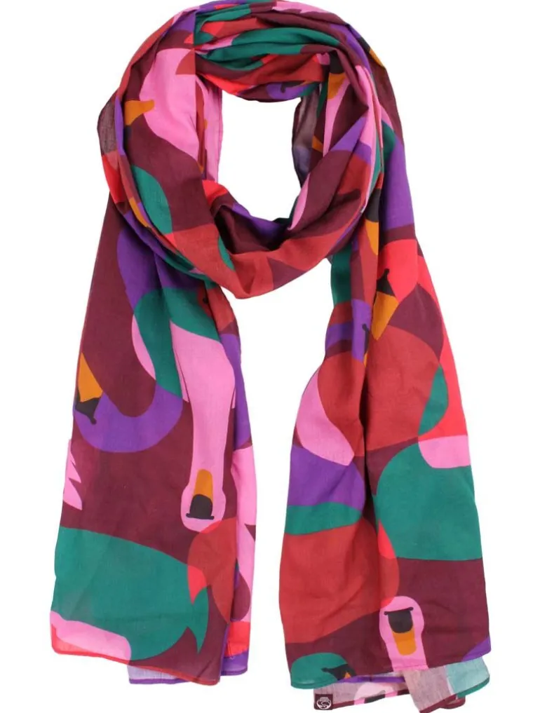 Danefæ Danenordby Scarf Dark Bordeaux SWANOSCOPE | Dame Tørklæder