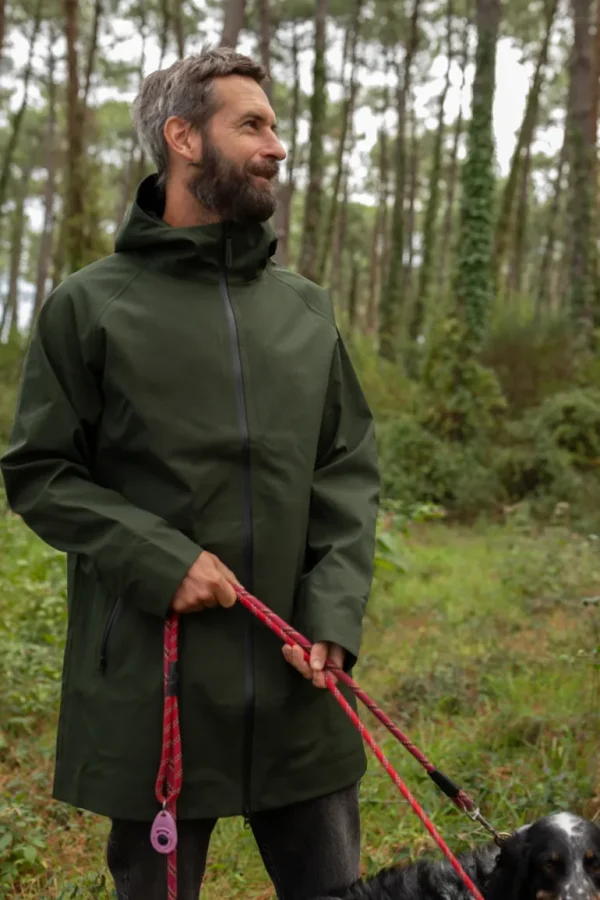 Danefæ Danenorthsea Rain Parka Dark Army | Regnfrakker