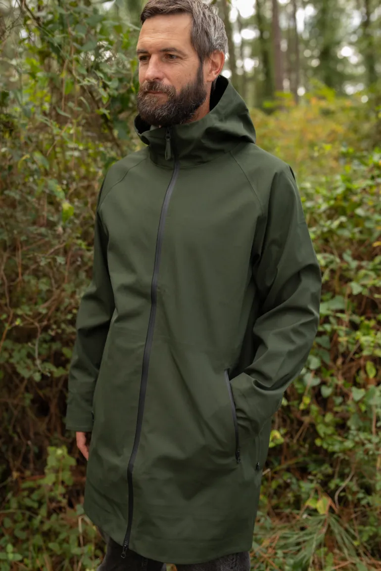 Danefæ Danenorthsea Rain Parka Dark Army | Regnfrakker