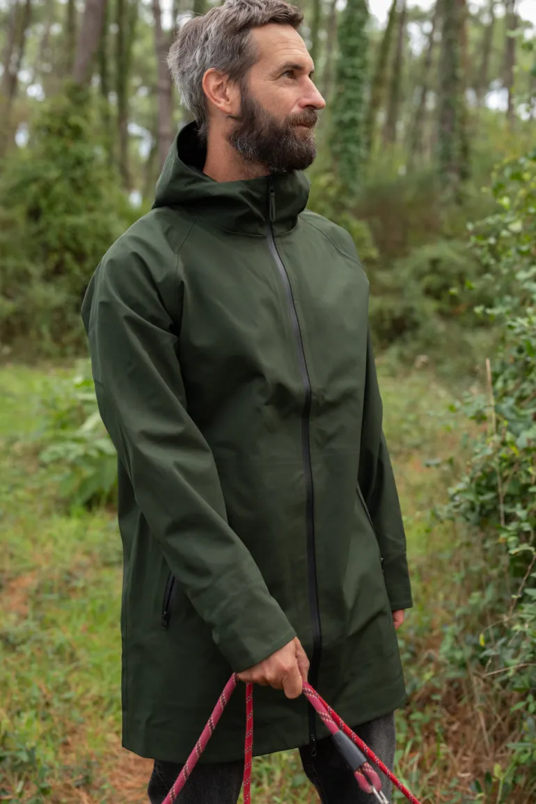 Danefæ Danenorthsea Rain Parka Dark Army | Regnfrakker