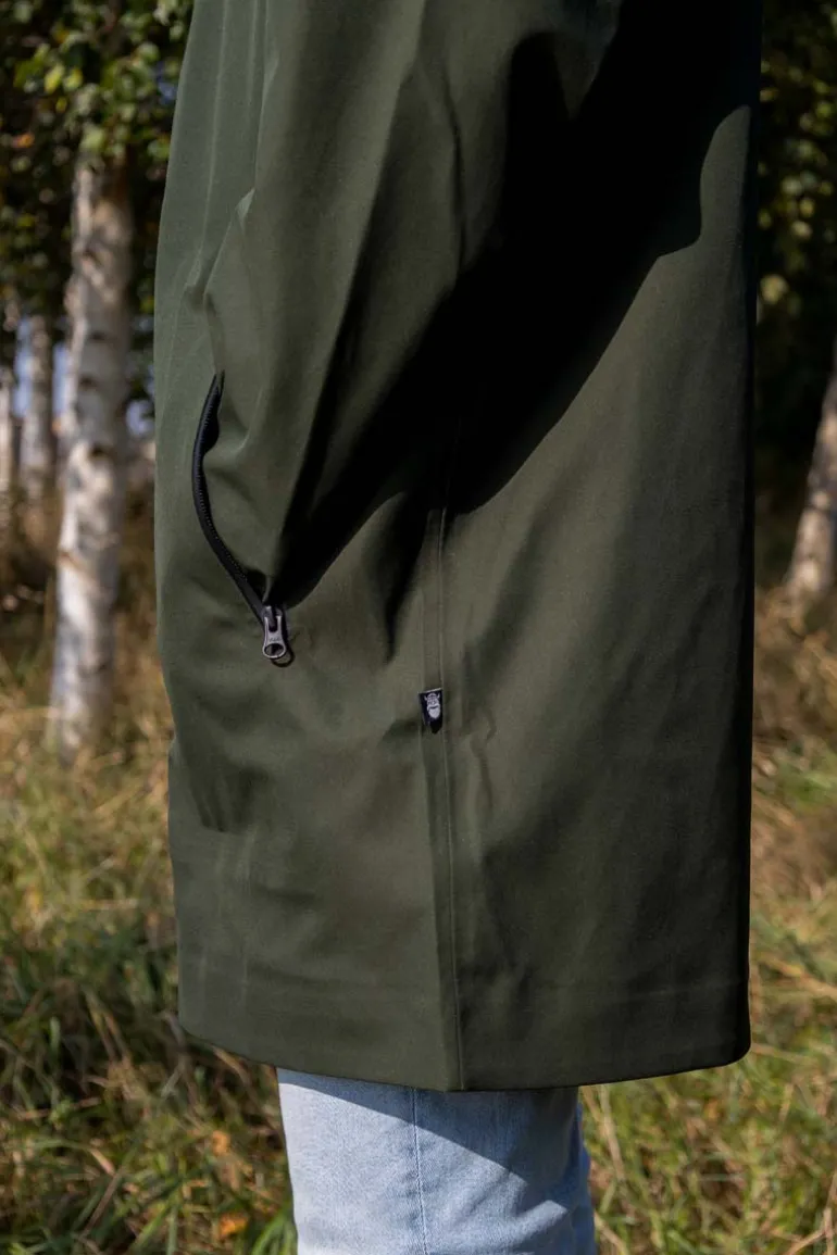 Danefæ Danenorthsea Rain Parka Dark Army | Regnfrakker