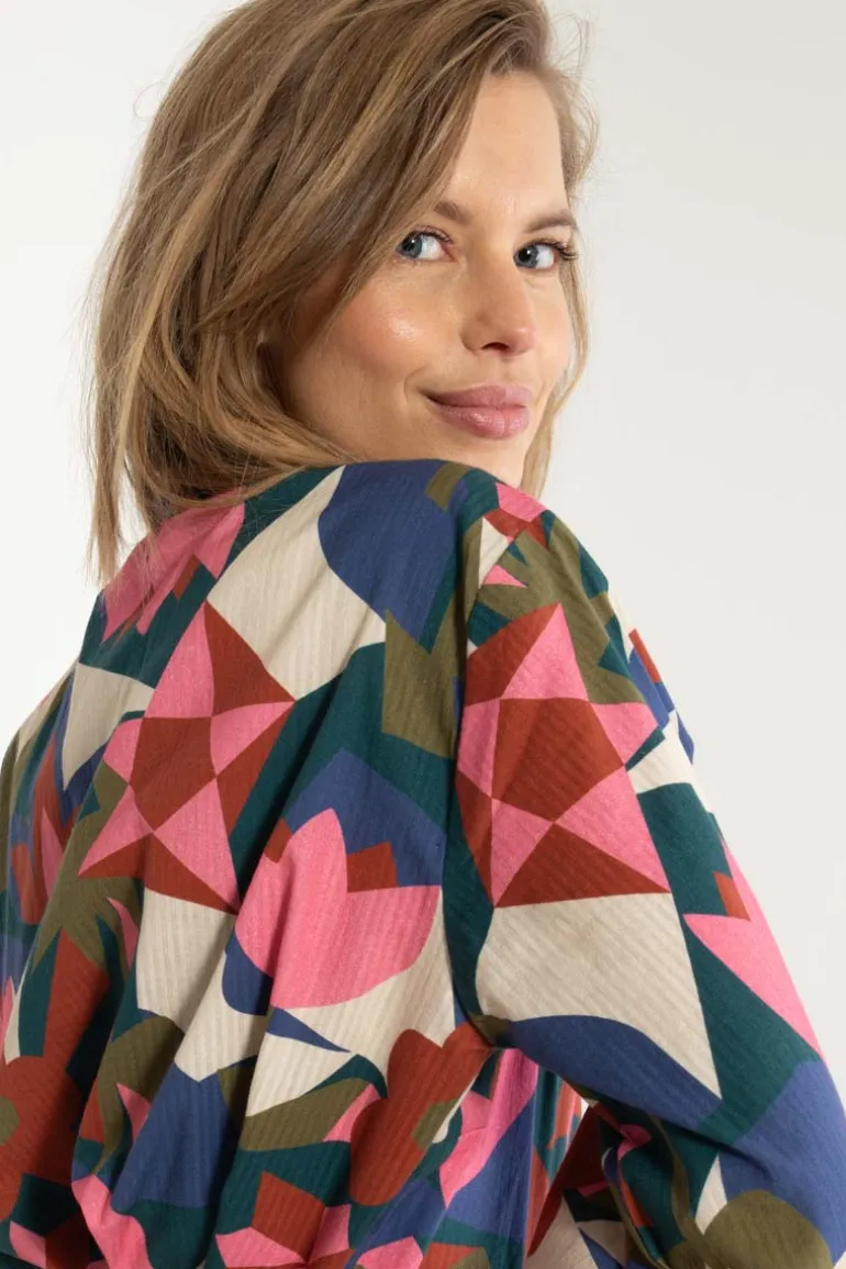 Danefæ Danenovember Searsucker Shirt Dark Slate GEOFLEUR | Dame Skjorter