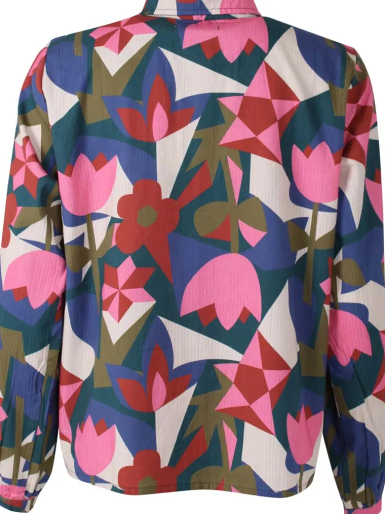 Danefæ Danenovember Searsucker Shirt Dark Slate GEOFLEUR | Dame Skjorter