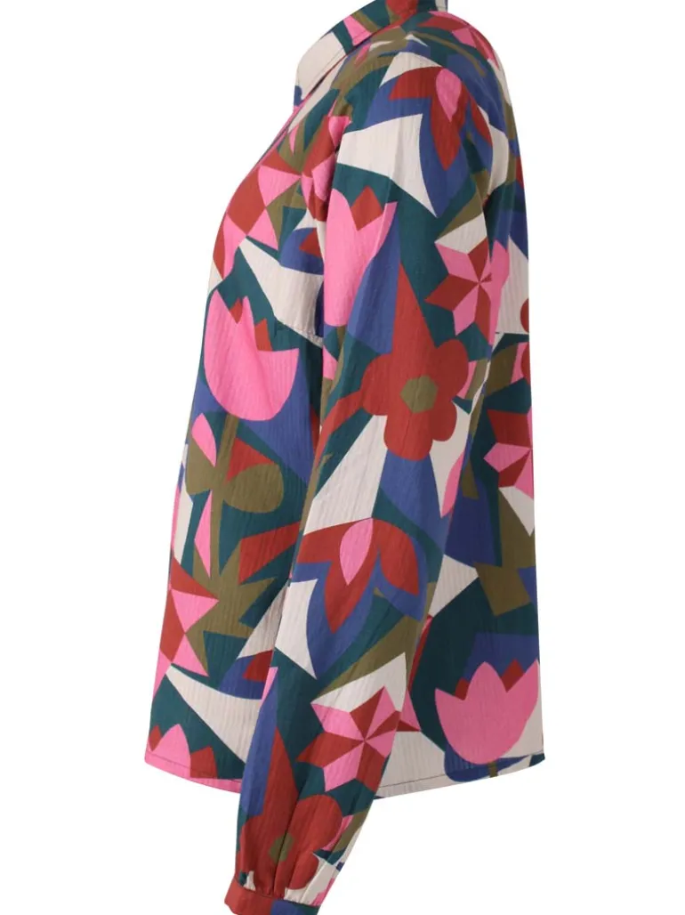 Danefæ Danenovember Searsucker Shirt Dark Slate GEOFLEUR | Dame Skjorter