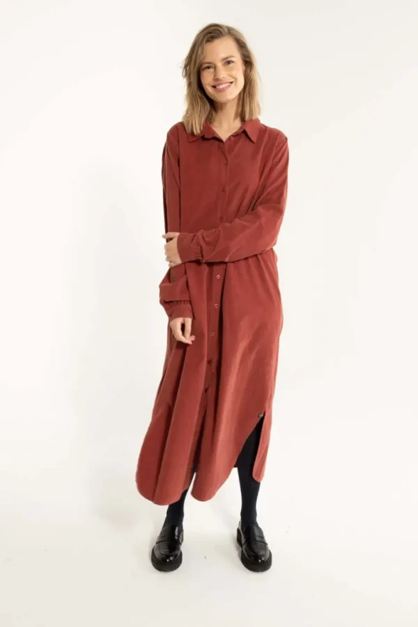 Danefæ Danepippi Cord Dress Swedish Red | Dame Kjoler