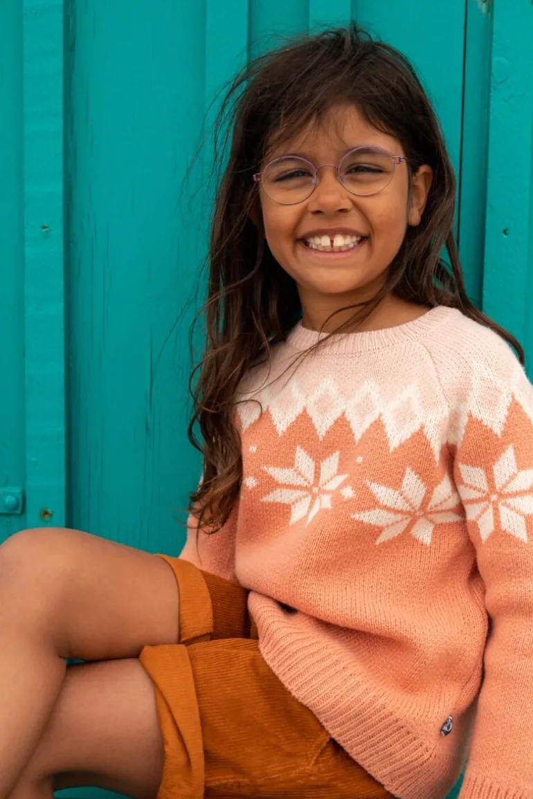 Danefæ Danepulk Sweater Rose Beige/Offwhite | Børn Uld