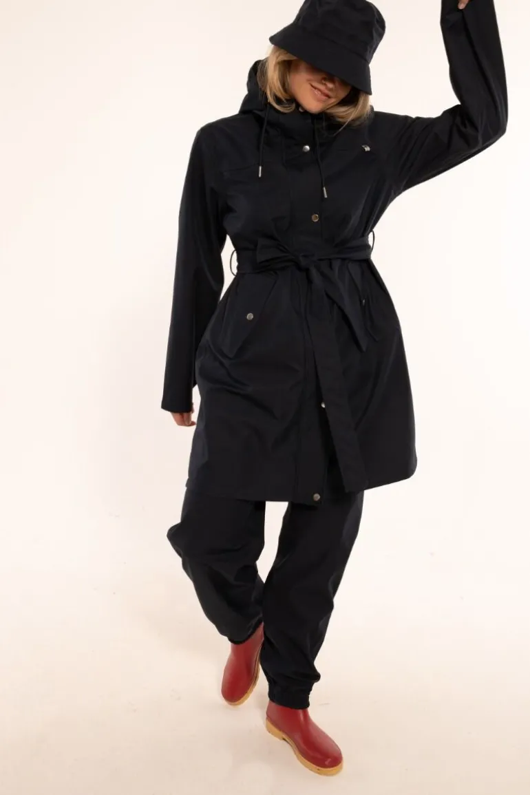 Danefæ Danerainlover Raincoat Dark Navy | Dame Regnfrakker