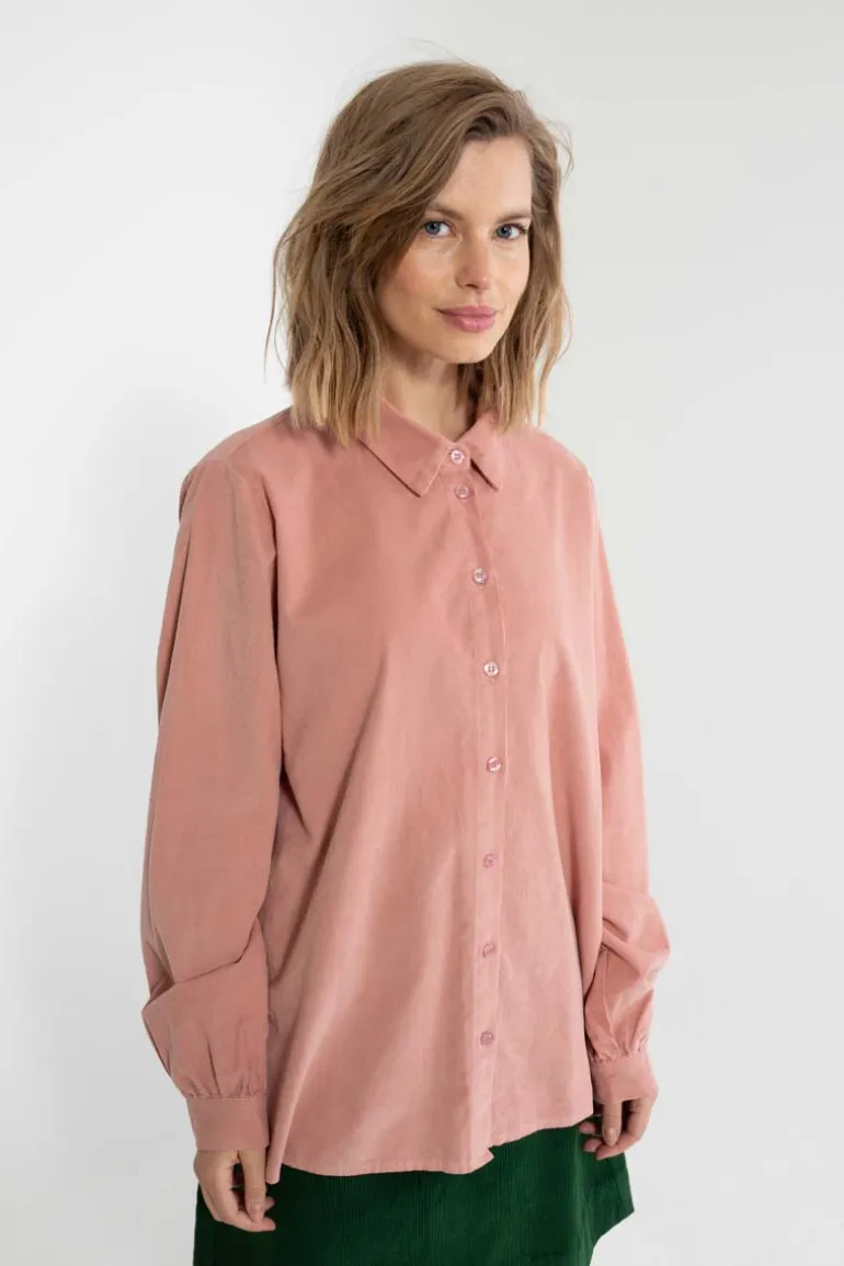 Danefæ Danerosemary Cord Shirt Antique Rose | Dame Skjorter