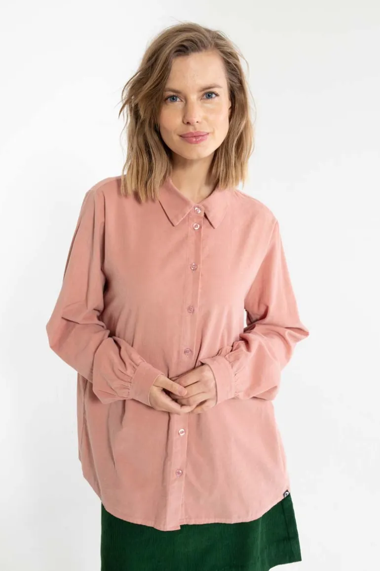 Danefæ Danerosemary Cord Shirt Antique Rose | Dame Skjorter