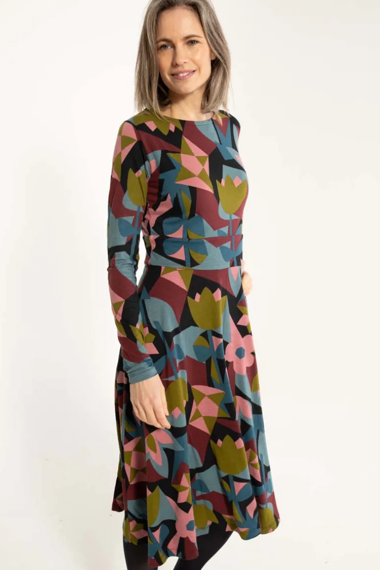 Danefæ Danesigrid Modal Dress Black GEOFLEUR | Dame Kjoler