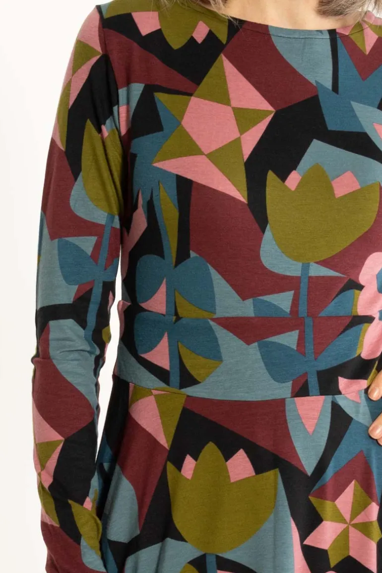 Danefæ Danesigrid Modal Dress Black GEOFLEUR | Dame Kjoler