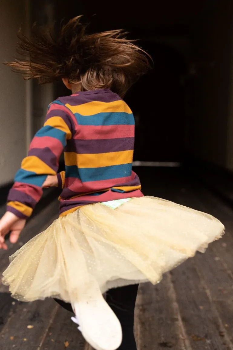 Danefæ Danesparkle Skirt Gold Glitter | Børn Nederdele